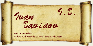 Ivan Davidov vizit kartica
